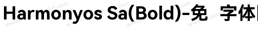 Harmonyos Sa(Bold)字体转换